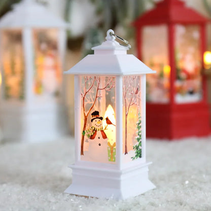 Santa's Glow Lantern Decor