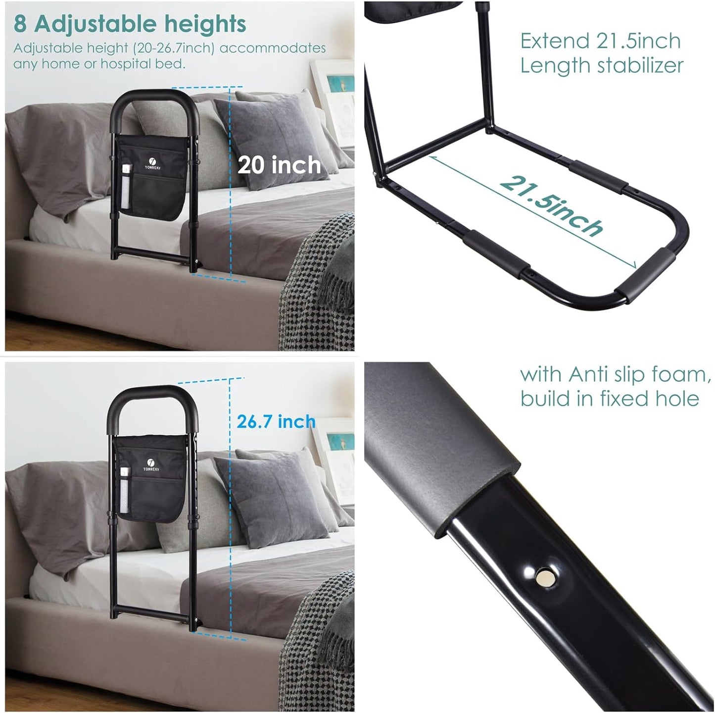 GripNGo Senior Bed Rail Support