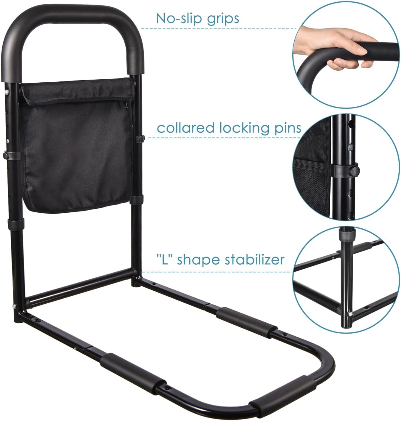 GripNGo Senior Bed Rail Support